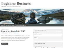 Tablet Screenshot of beginnerbusiness.com